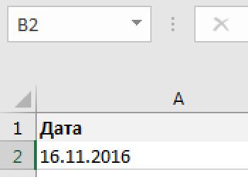 Contoh fungsi untuk bekerja dengan tanggal: tahun, bulan dan hari di excel Rumus Excel untuk menulis tanggal dengan kata-kata